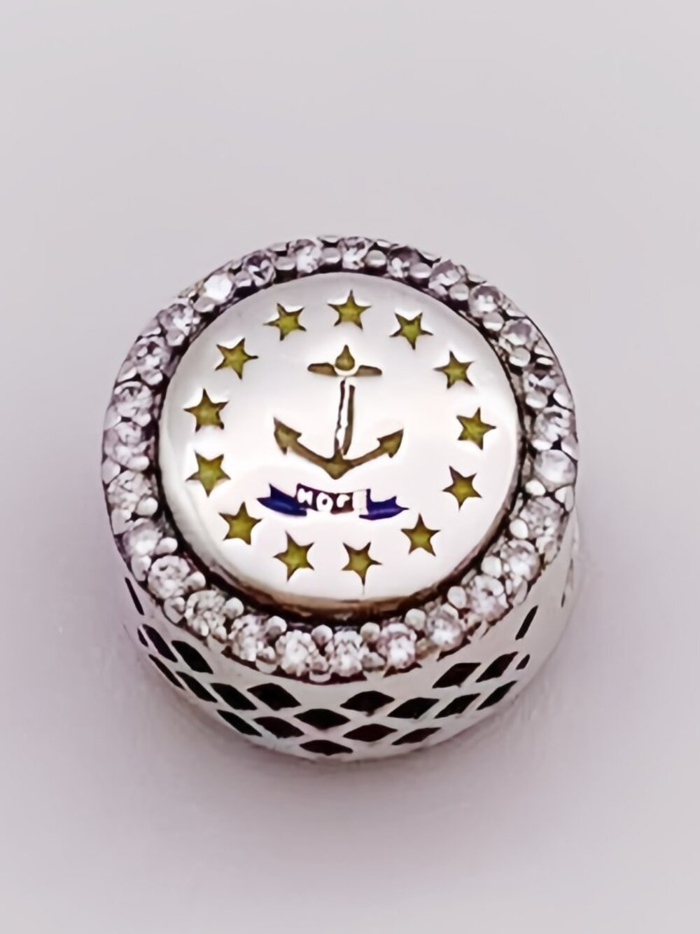 Pandora Rhode Island Flag Exclusive Charm Bead